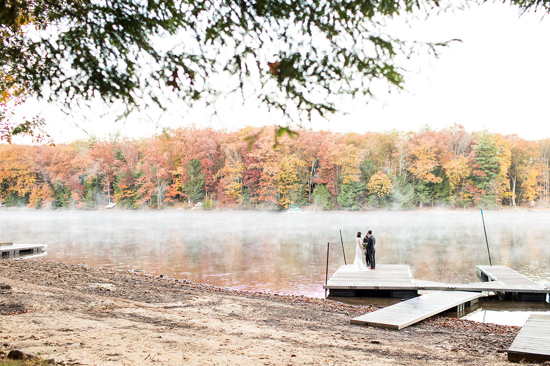 lake wedding ceremony deep creek